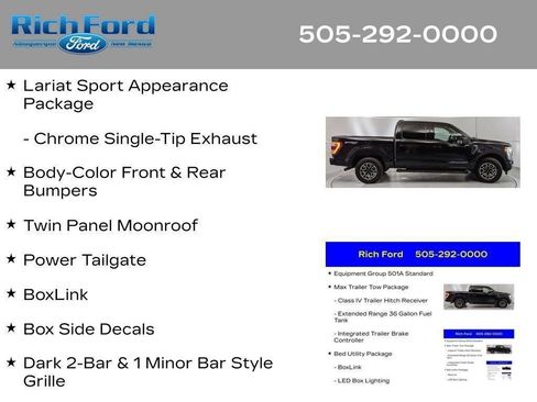 Certified 2023 Ford F150 Lariat w/ Max Trailer Tow Package AWD/4WD image 39