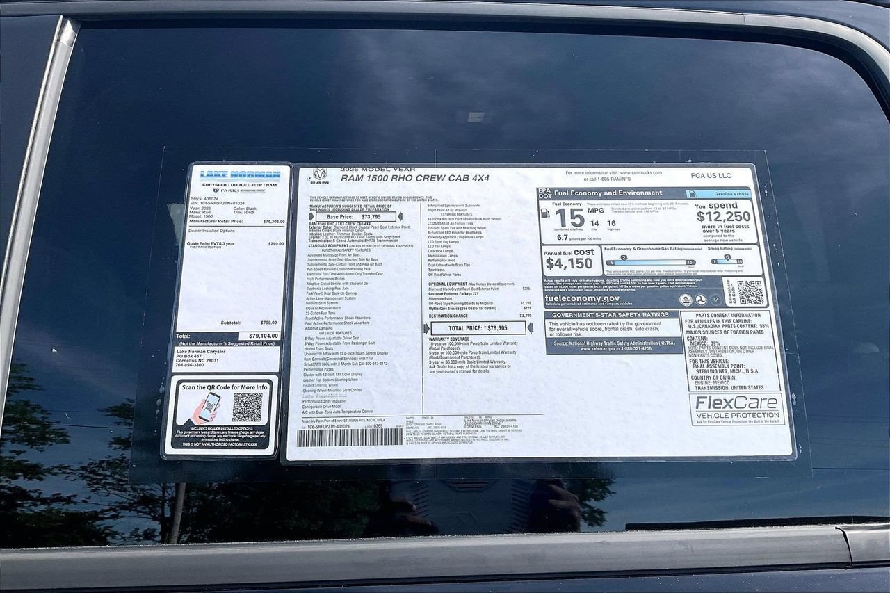 New 2026 RAM 1500 RHO AWD/4WD image 38