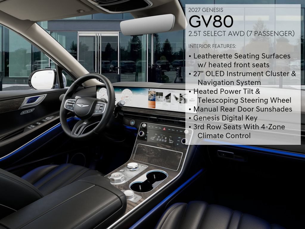 New 2027 Genesis GV80 2.5T Select AWD/4WD image 17