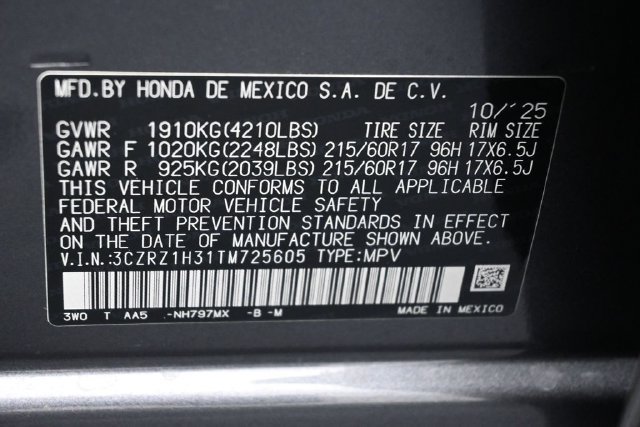 Certified 2026 Honda HR-V LX image 17