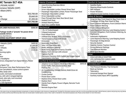 Certified 2024 GMC Terrain SLT w/ LPO, Floor Liner Package FWD image 10
