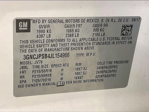 Used 2018 Chevrolet Trax LT w/ Redline Edition AWD/4WD image 35