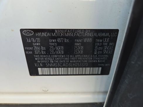 Used 2020 Hyundai Santa Fe SEL w/ Convenience Package image 29