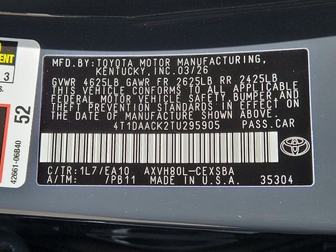 Certified 2026 Toyota Camry SE FWD image 27