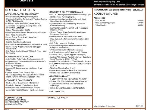 Used 2018 Genesis G80 3.3T Sport image 2