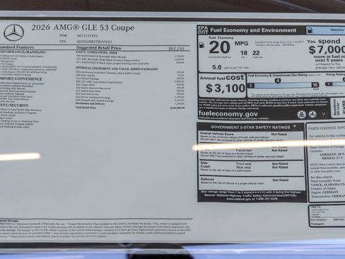 New 2026 Mercedes-Benz GLE 53 AMG 4MATIC Coupe image 36