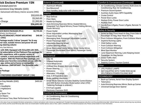 Used 2023 Buick Enclave Premium w/ Experience Buick Package FWD image 42
