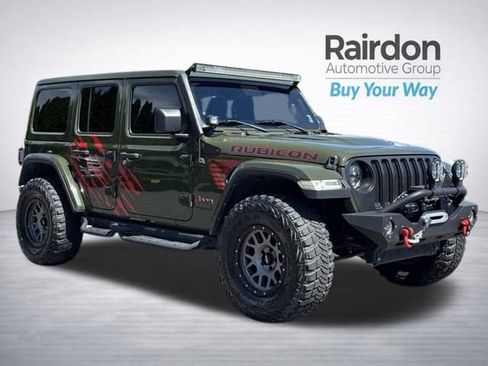Used 2021 Jeep Wrangler Unlimited Rubicon w/ Uconnect 4C Nav & Sound Group AWD/4WD image 1
