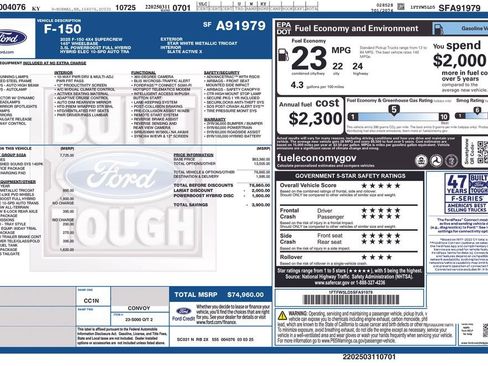 New 2025 Ford F150 Lariat w/ Equipment Group 502A High image 63