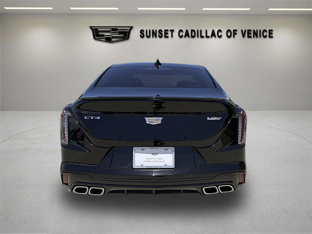 Certified 2023 Cadillac CT4 V w/ Navigation Package RWD image 4