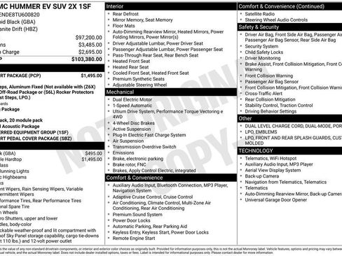 New 2026 GMC Hummer EV SUV w/ LPO, Sport Package AWD/4WD image 39