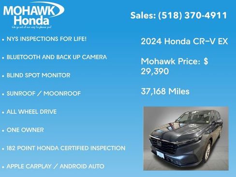 Certified 2024 Honda CR-V EX image 8