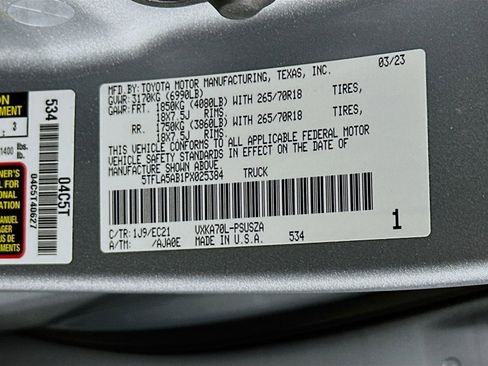 Used 2023 Toyota Tundra SR5 w/ SR5 Premium Package RWD image 32