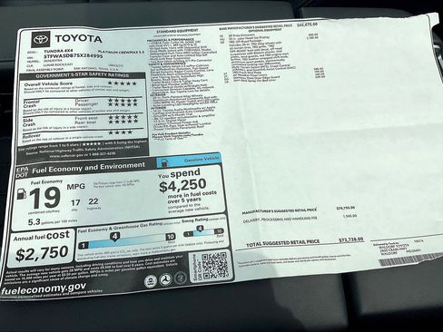 New 2025 Toyota Tundra Platinum image 18