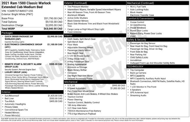 Used 2021 RAM 1500 Warlock AWD/4WD image 5