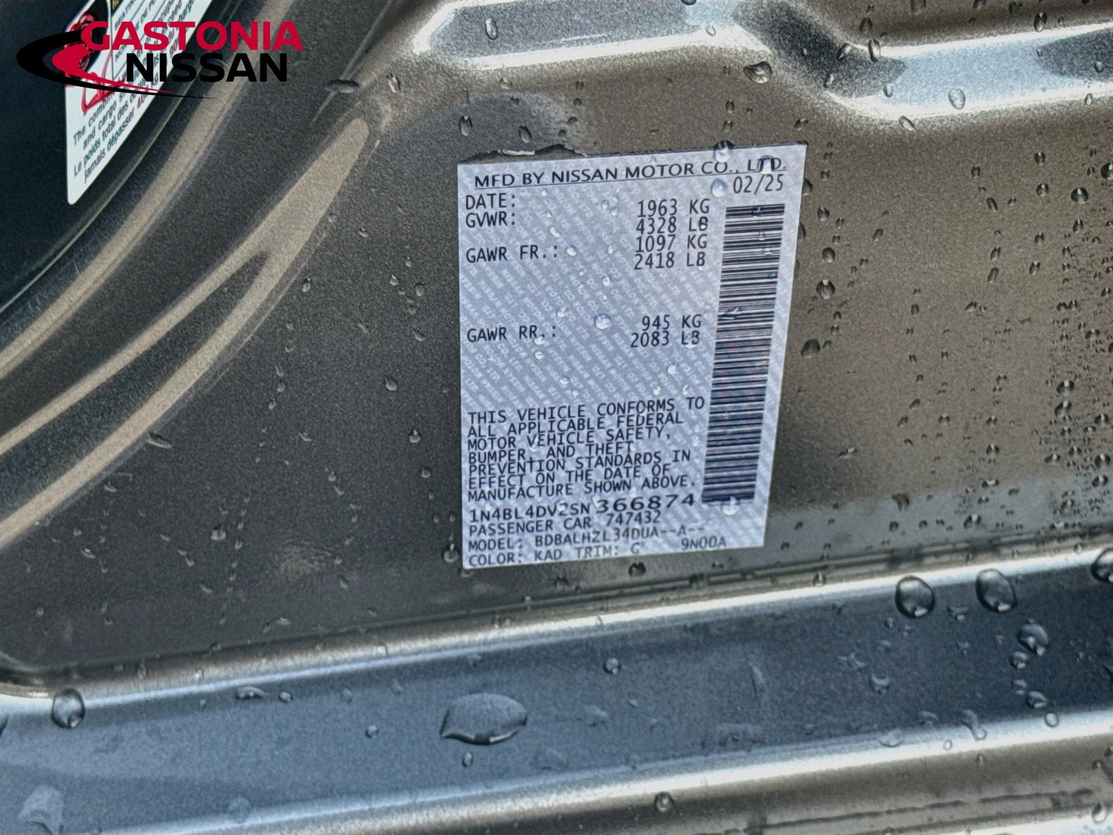 Used 2025 Nissan Altima 2.5 SV FWD image 39
