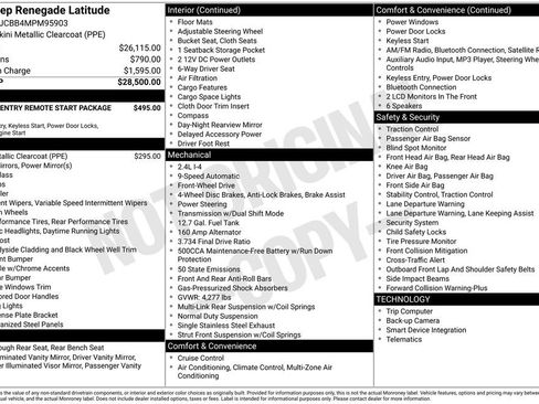 Used 2021 Jeep Renegade Latitude image 2