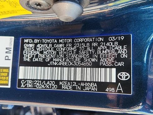 Used 2019 Toyota Corolla XSE w/ Carpet Mat Package FWD image 26