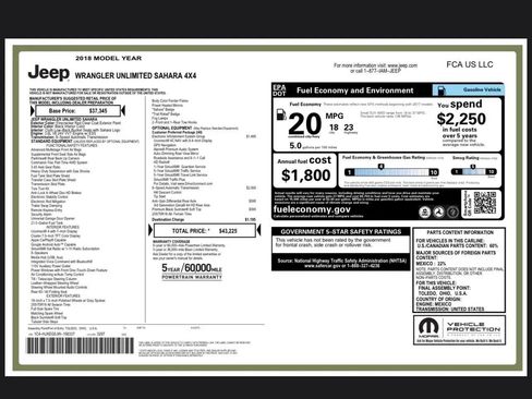Used 2018 Jeep Wrangler Unlimited Sahara image 28