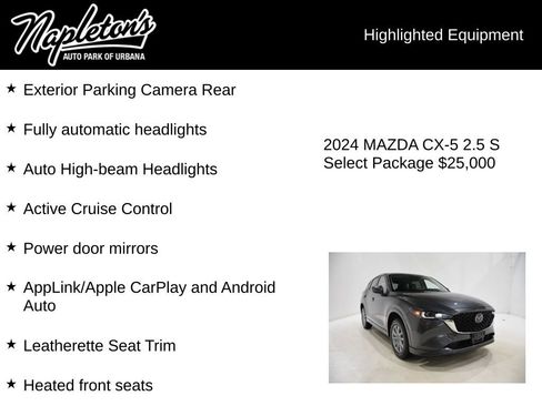 Used 2024 MAZDA CX-5 AWD 2.5 S w/ Select Package image 16