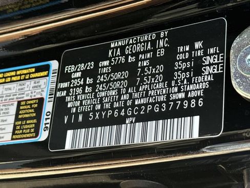 Used 2023 Kia Telluride S w/ S Sunroof Package FWD image 35
