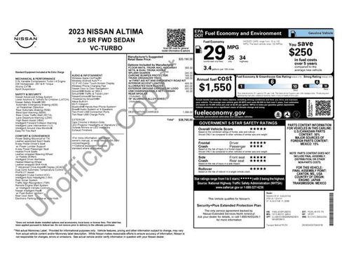 Used 2023 Nissan Altima 2.0 SR FWD image 29