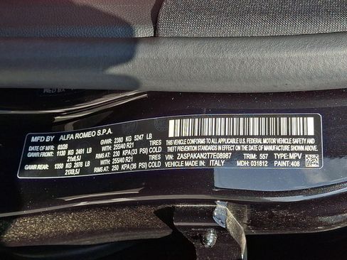 New 2026 Alfa Romeo Stelvio Sprint AWD/4WD image 14