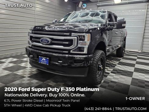 Used 2020 Ford F350 Platinum AWD/4WD image 1
