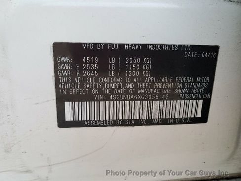 Used 2016 Subaru Legacy 2.5i image 27