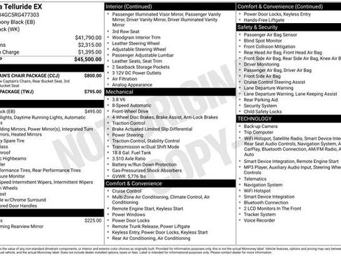 Certified 2024 Kia Telluride EX w/ EX Captain's Chair Package FWD image 24