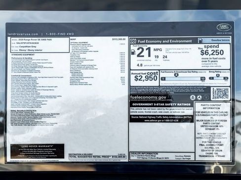 New 2026 Land Rover Range Rover SE AWD/4WD image 33