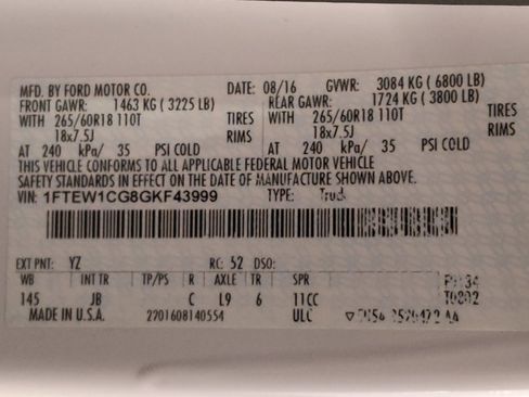 Used 2016 Ford F150 XLT w/ Equipment Group 302A Luxury image 33