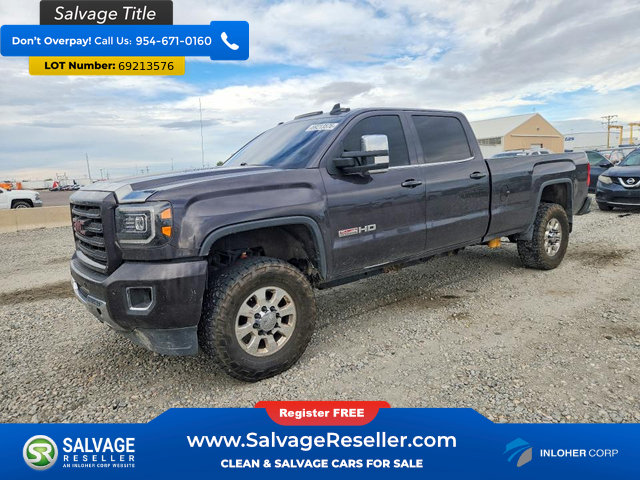 Used 2015 GMC Sierra 3500 SLT w/ Duramax Plus Package AWD/4WD image 1