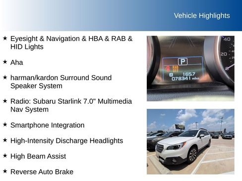 Used 2017 Subaru Outback 2.5i Limited AWD/4WD image 5