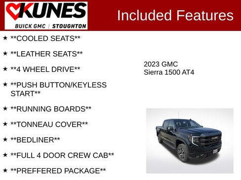 Used 2023 GMC Sierra 1500 AT4 w/ AT4 Premium Package AWD/4WD image 3