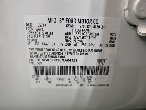 Used 2020 Ford Explorer Platinum w/ Premium Technology Package AWD/4WD image 33
