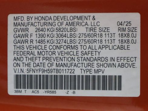 Certified 2026 Honda Passport TrailSport image 59