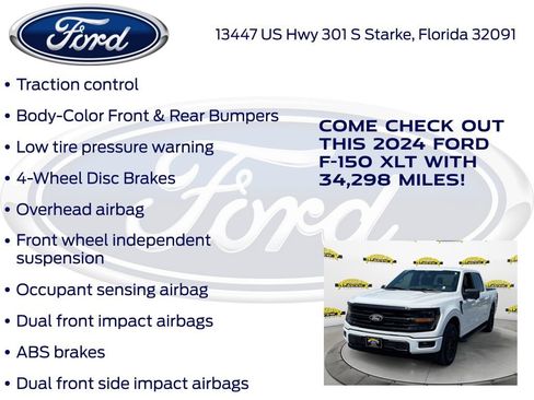 Certified 2024 Ford F150 XLT w/ XLT Black Appearance Package RWD image 32