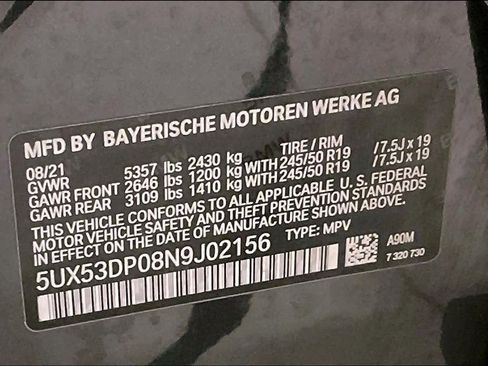 Used 2022 BMW X3 xDrive30i w/ Convenience Package image 33