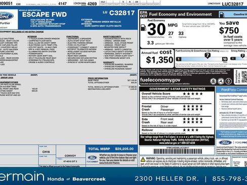 Used 2020 Ford Escape SE image 31