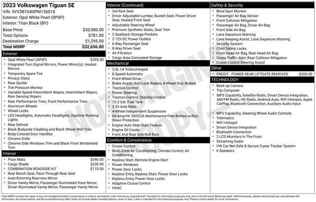 Used 2023 Volkswagen Tiguan SE FWD image 6