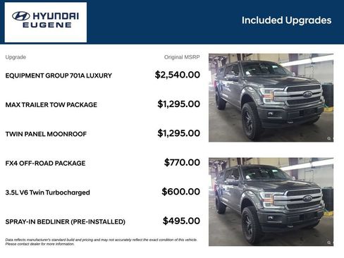 Used 2018 Ford F150 Platinum w/ Equipment Group 701A Luxury AWD/4WD image 12