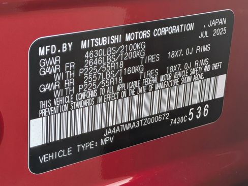 New 2026 Mitsubishi Eclipse Cross SEL AWD/4WD image 32