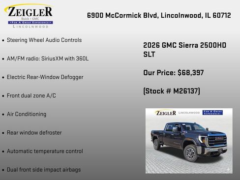 New 2026 GMC Sierra 2500 SLT AWD/4WD image 6