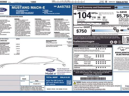 New 2025 Ford Mustang Mach-E Premium w/ Sport Appearance Package image 15