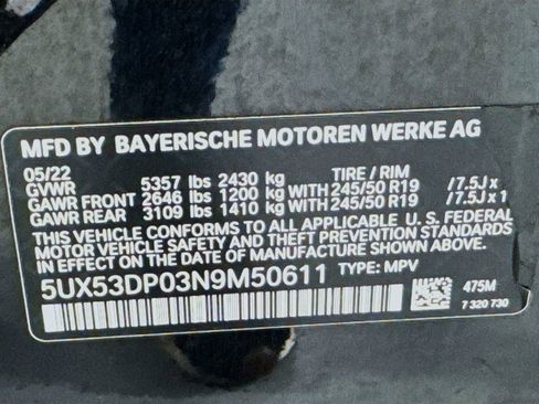 Used 2022 BMW X3 xDrive30i w/ Convenience Package image 46