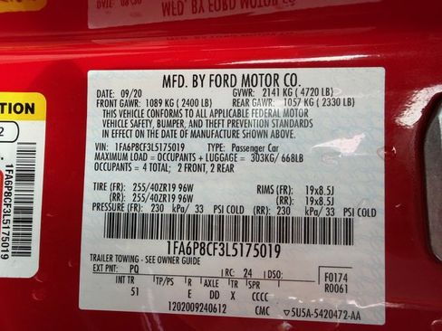 Used 2020 Ford Mustang GT Premium w/ Equipment Group 401A image 15