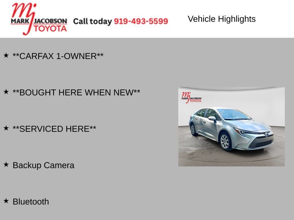 Used 2025 Toyota Corolla LE w/ Convenience Package FWD image 6