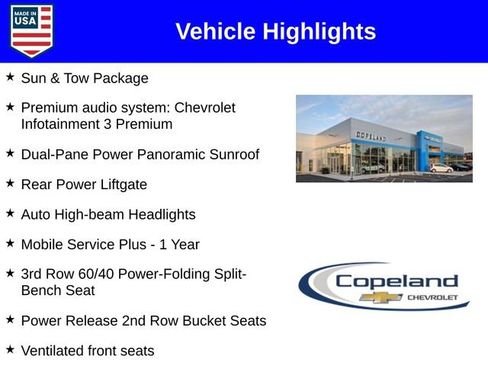 New 2026 Chevrolet Tahoe High Country w/ Sun And Tow Package image 3