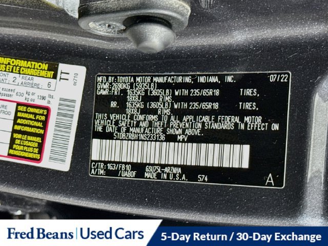 Used 2022 Toyota Highlander LE AWD/4WD image 36